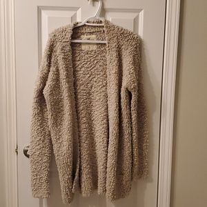Hollister fuzzy cardigan . Size small